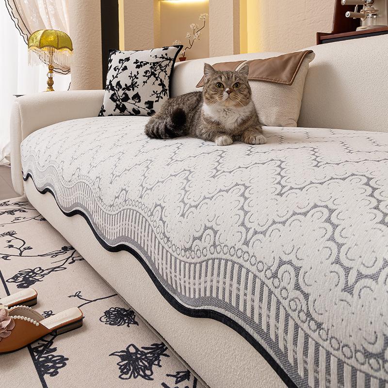 New Special-Shaped Sofa Cushion, Universal In All Seasons, High-End Non-Slip Seat Cushion, Straight Row Three-Person Sofa Cover