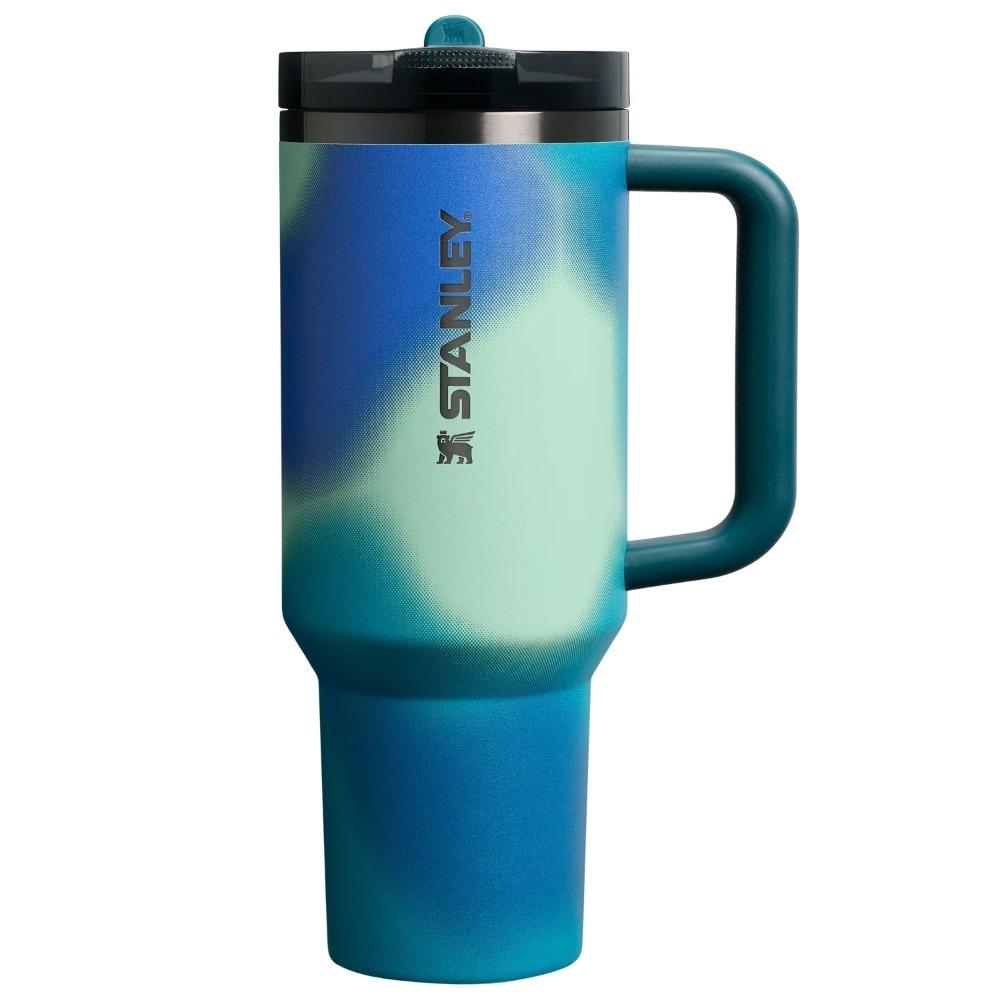 STANLEY Quencher H2.0 40oz Insulated Tumbler with Handle & Straw, Dot Pattern/Ombre Gradient Stainless Steel Travel Mug 1180ml