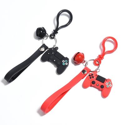 New Fashion Stereo Cartoon Game Console Keychain Keyring Childhood Exquisite Bag Car Hanging Fun