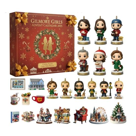 

2025 Advent Calendar 24 Day Christmas Countdown with Acrylic Ornaments Band Themed