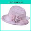 Summer Foldable Sun Hat With Mesh Flowers For Women Breathable Sun Protection