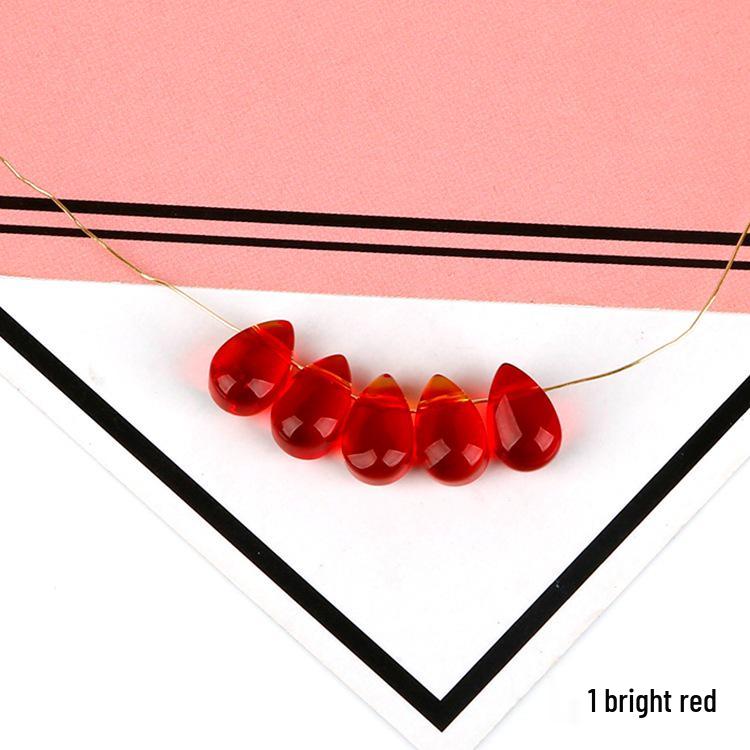 Szklana Zawieszka Kropelka Płatka Zestaw do DIY Kolczyków