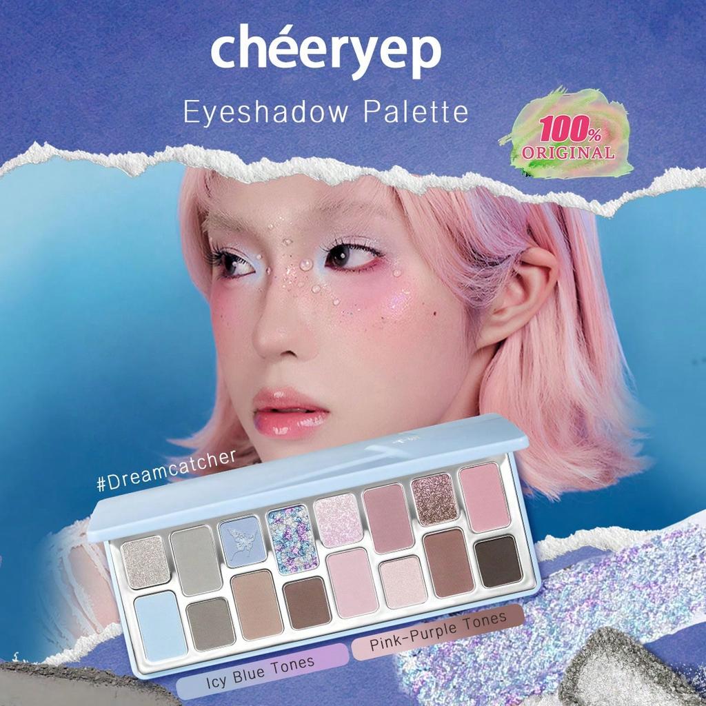 Cheeryep Eyeshadow Palette, Qianyan, 16-Color Palette, Matte, Shimmer, Satin, Metallic Texture, Multi-Color Tones, Suitable For Party, Long-Lasting