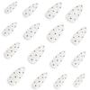 Le Fan Meijia Black Polka Dot Almond Shape Wearable False Nails.