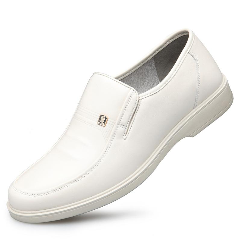 Old Man Head Men's Business Men's Cowhide Feet Breathable Hollow Autumn New Casual Leather Shoes 75026