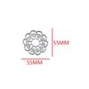 Circular Flower Pattern Metal Cutting Dies Stamps Alphabet Embossing Paper Cards Making Craft Stencils Scrapbooking