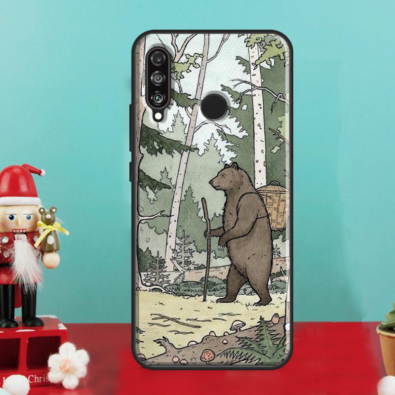 Grizzly Bear For Huawei Nova 10 9 SE 12i 12s 11i 8i Y90 Y60 Y70 Y72 Y73 Y61 Y91 P30 P40 Lite P60 Pro Case