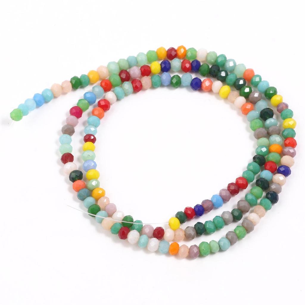 2x3mm Rondell Faceted Crystal Quartz Loose Waist Beads For Jewelry Making DIY Woman Charms Bracelet Necklace Earrings Accessorie