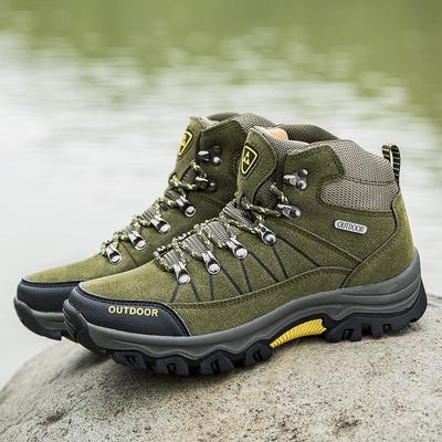 Men's Casual Hiking Boots Fashion High-top Sports Boots for Men Desert Ankle Boots Outdoor Non Slip Trekking Shoes Safety Shoes