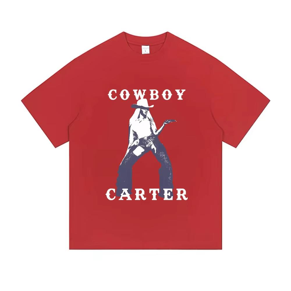 Beyonce Cowboy Carter New Album Graphic Tshirt MaleSoft Pure CottonMen Womens Fashion Pop Music 2026 Summer Shortsleeved Top