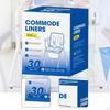 30x Commode Liners Camping Toilet Bucket for Potty Chair Men Women