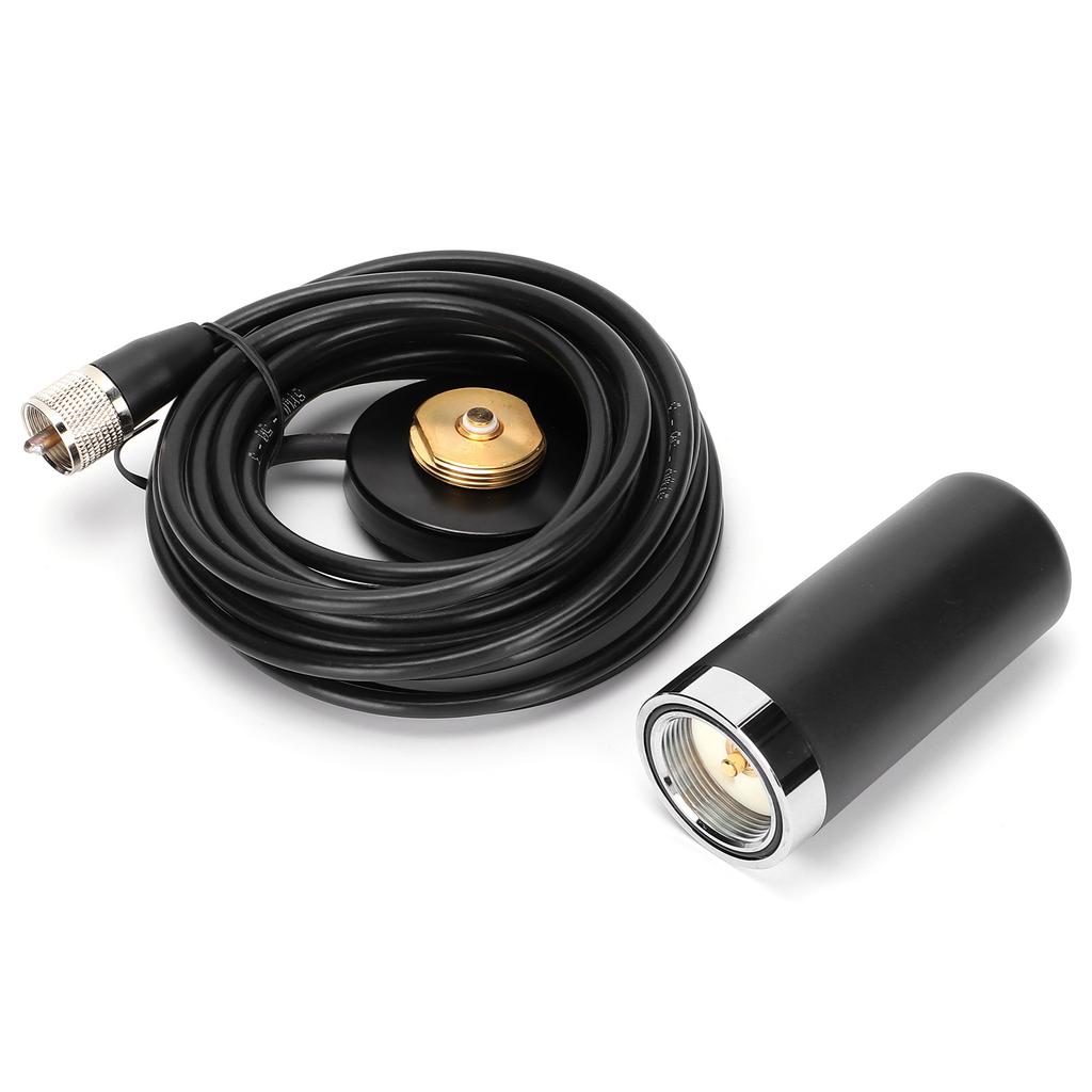 Antenă auto mini 144430UV DualBand cu bază NMO, cablu de alimentare RG58 de 5 m, antenă radio auto