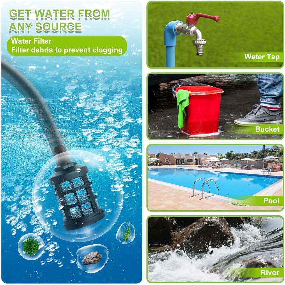 Portable Cordless High Pressure Cleaner Washer with 6-in-1 Nozzle Foam Cannon 21V Battery Handheld Pressure Washer for Car
