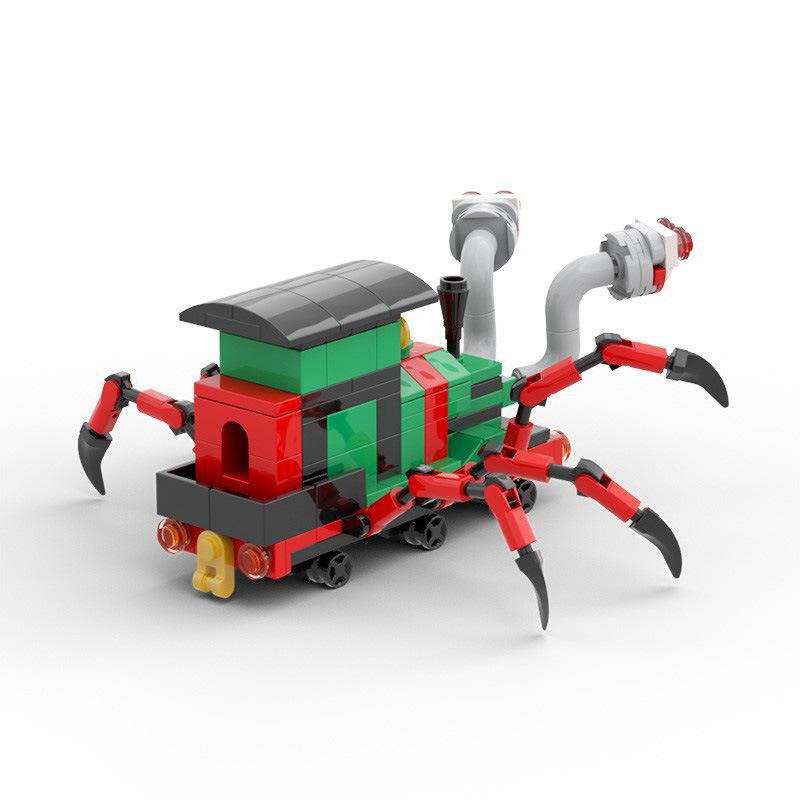Building Block Game Model Charles The Train Mutated Green Building Blocks Spider Hell Train Peripherals