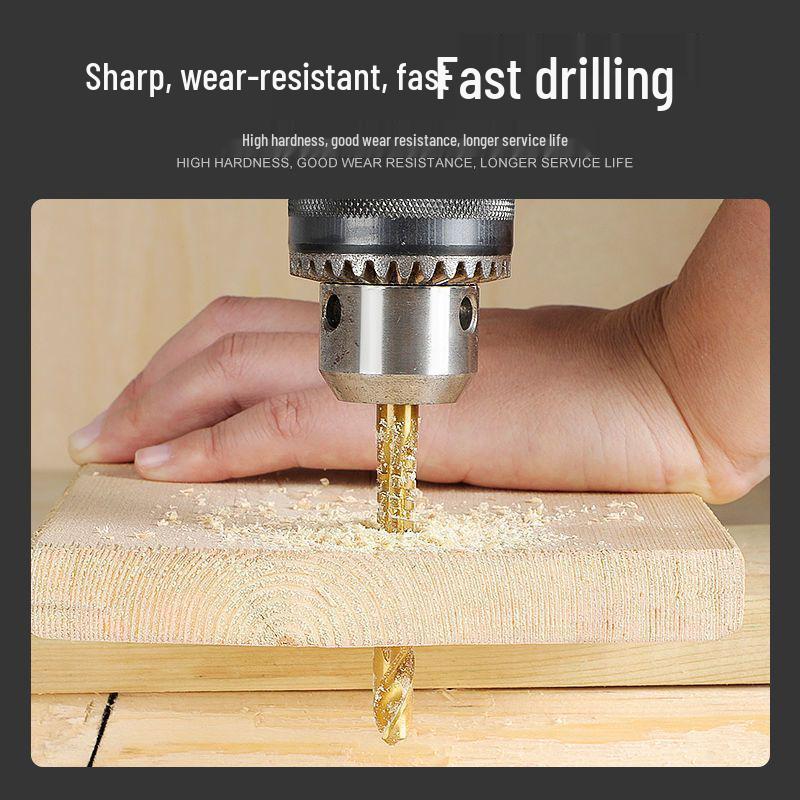 Cobalt Serrated Pagoda Drill Bit Set - Multifunctional Metal Hole Saw & Tower Reamer for Woodworking