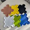 Nordic Style Irregular Storage Tray Sense Silicone Insulation Pad Coaster Thickened Placemat Square Home Desktop Decoration