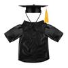2025 Dog Graduation Costume Set Pet Graduation Cap with Tassel And Washable Gown Set for Dogs Cats Holiday Halloween Party Accessory