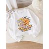 Girls for Halloween Crew Neck Sweatshirt, Pumpkin Floral Trick Or Treat Design, Fun Print Kids Autumn Clothing