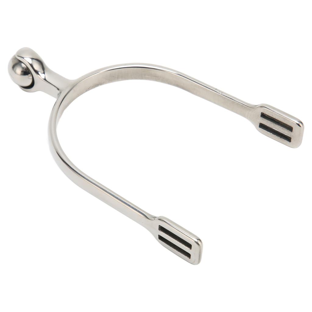 2Pcs Women Horse Spurs Stainless Steel Western Spurs with Roller Ball for Equestrian Boots Horsemanship Lovers