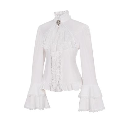 Lolita Retro Gothic Lace Long Sleeve Top for Women