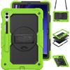 Case For Galaxy Tab S10 Lite S9 FE S8 S7 SM-X400 X406 X520 X526 X510 X516 X710 716 X700 706 T870 876 With Screen Protector Cover