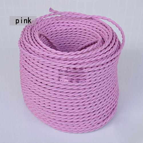 0,75 mm * 2-adriges elektrisches Kupferkabel, Vintage-Gewebekabel, gedrehtes Textilkabel, 2-adriges Textilkabel, Pendelleuchtenkabel, Edison-Beleuchtung