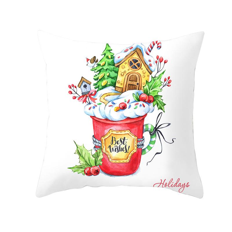 

Рождественские наволочки для дома, чехлы для диванных подушек с мультяшным принтом и наволочки исключительно для 40x40cm