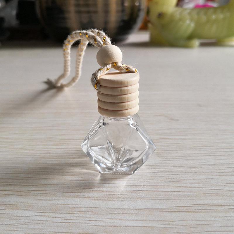 Heart-Shaped Car Aromatherapy Pendant - Creative Car Perfume Bottle for Interior Accessories