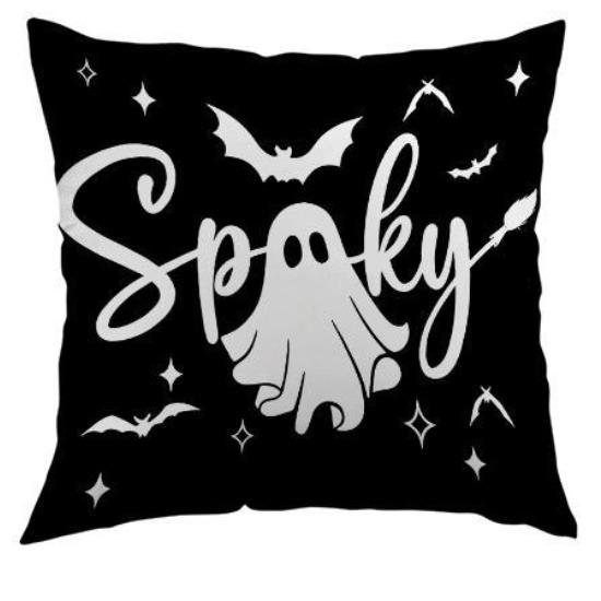 Halloween Pillowcase Ghost Printed Linen Material American Holiday Decoration Pillowcase