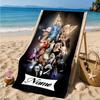 Custom Name Beach Towel Lady Music Performance Microfiber Beach Towel, Lightweight for Summer Travel, Swimming Pool Fan Birthday Gift