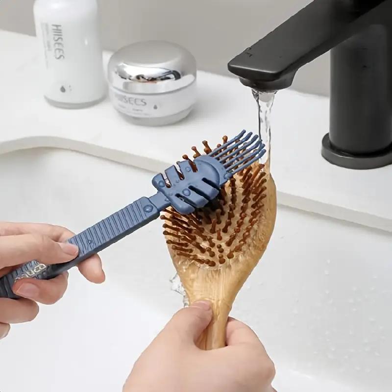 New Simple Comb Cleaning Brush Hollow Cleaning Curly Hair Massage Cleaning Brush To Clean Hair Cleaner