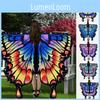 Colorful Butterfly Shawl Elegant Design Vibrant Patterns For Unisex Dance Wear