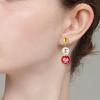 Christmas Themed Snowman Pearls Earrings Lightweight Jewelry Ear Accessories For Women Girls Winter Event