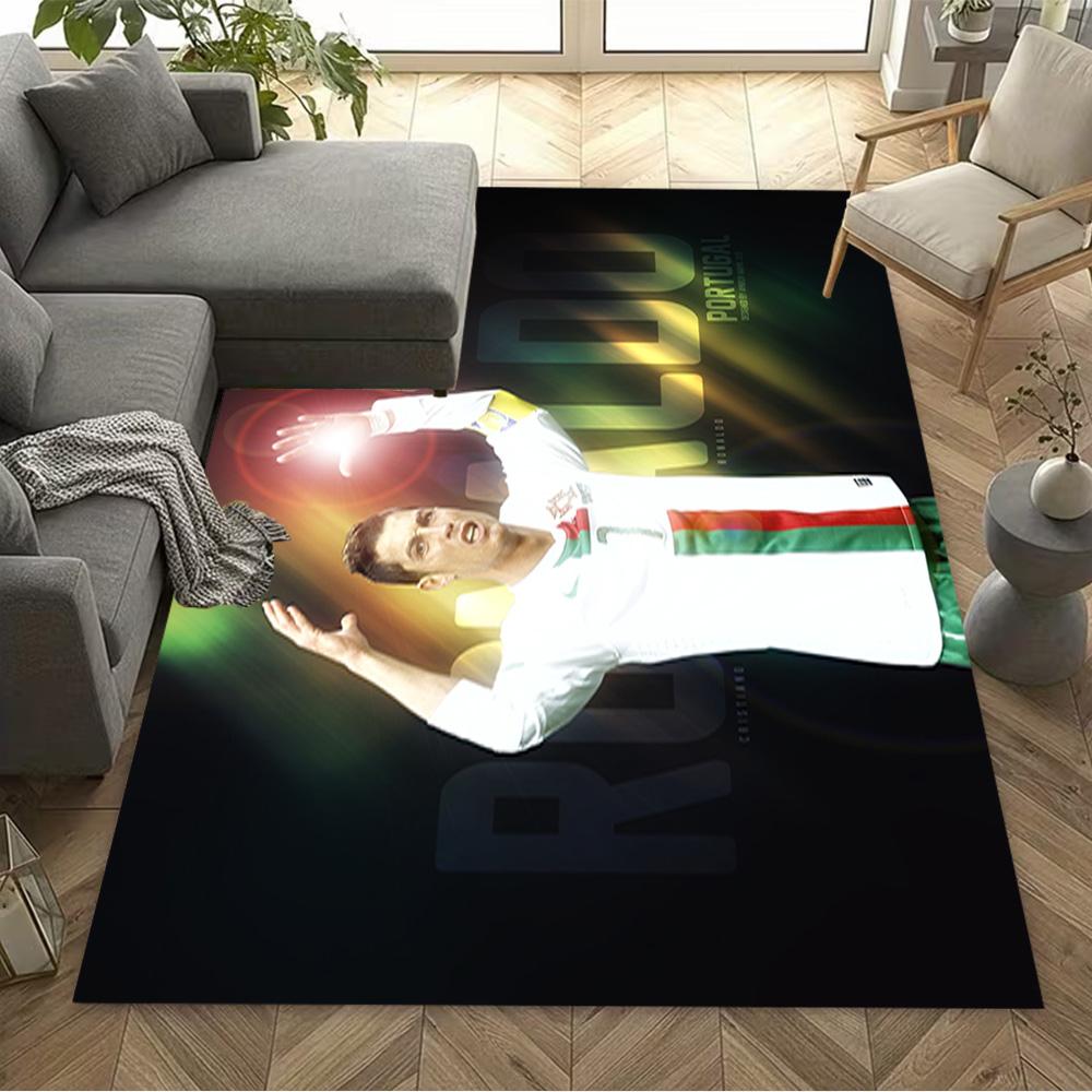 Ronaldo's Soccer Legend Floor Mat Design for Game Room Decorate room Dormitory Foyer Antislip Carpet Decorate Offices