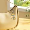 Beflockter Gelbe Ente/Katze/Koala/Hund Schlüsselanhänger Angenehmes Gefühl Tier Tier Anhänger Schlüsselring Zubehör für Taschen und Handys