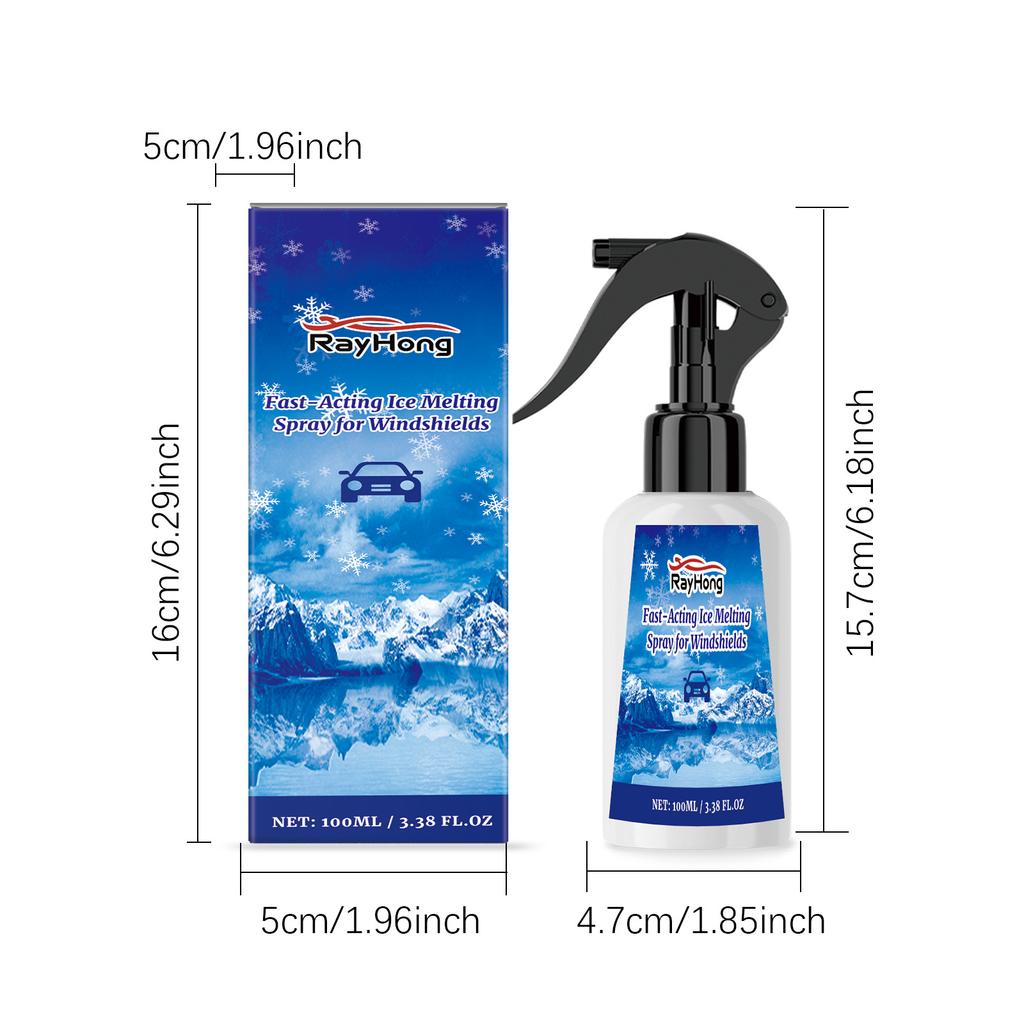 Scheibenenteiserspray Autoenteiser Scheibenenteiserspray Enteisungsspray Frostentferner Eisschmelzspray Schnellwirkend Schmilzt Eis
