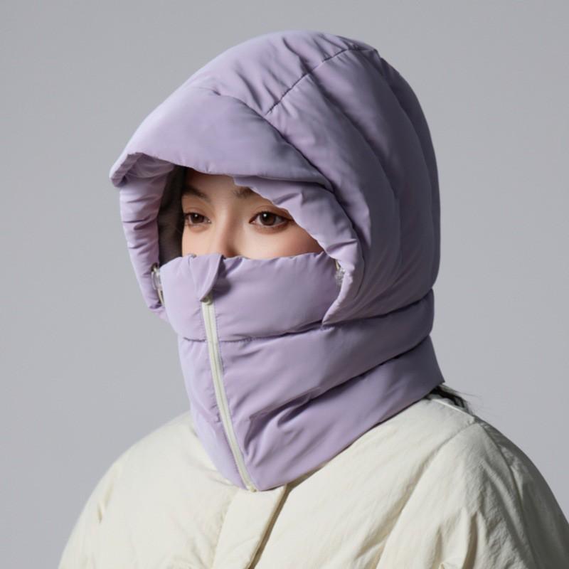 Winter Windproof Warm Ski Hat With Neck Cover Face Mask Integrated Beanie Outdoor Sports Cycling