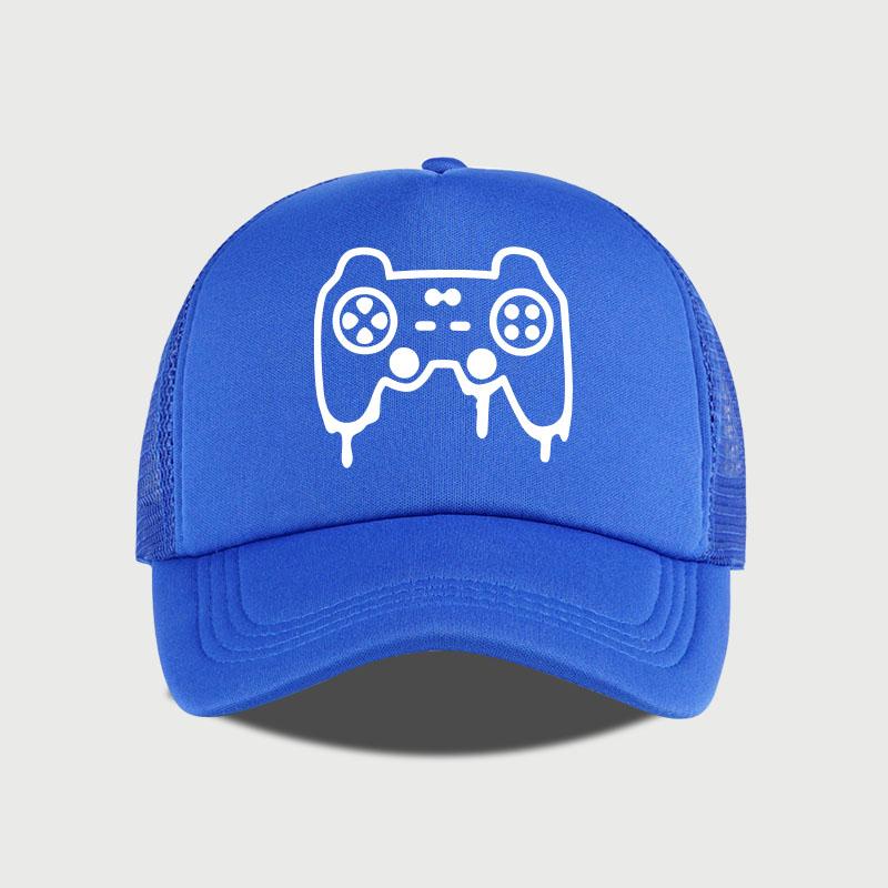 

Gaming Controller Print Sponge Mesh Cap – Unisex Student Cartoon Style, Adjustable And Breathable Outdoor Mesh Cap