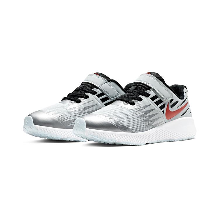 Nike Star Runner SD Round Tip Hook and Loop Leather Slip Resistant Cushioning Abrasion Resistant Low Top BQ8843-001