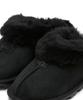 Ugg [Women] Fur Collar Suede Slippers (Coquette) - Black / 5125Blk