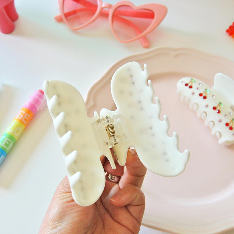 Cubic Cherry Updo Half-up Hair Clip