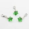 Five-Pointed Star Crystal Beads Tassels Charm Lobster Clasp Pendant for DIY Keychain Necklace Jewelry Making Tool
