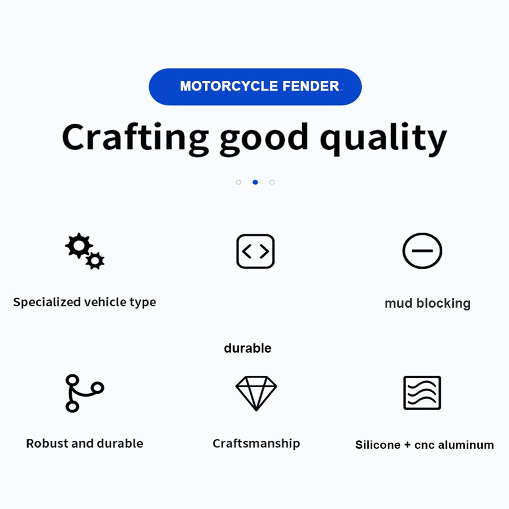 Capac de praf cu absorbție a șocurilor pentru motocicletă, înlocuitor de apărător de noroi pentru aripa din spate pentru CFMOTO 800MT