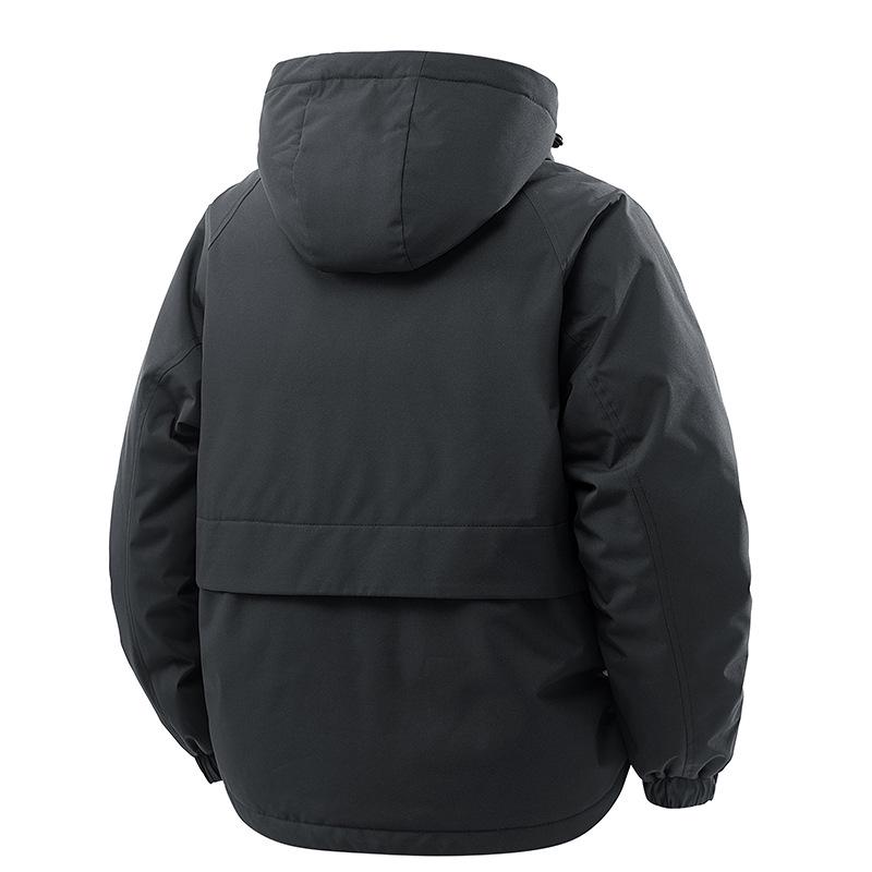 2025 Men's Plus Size Winter Windproof Cotton Jacket - Outdoor and Workwear