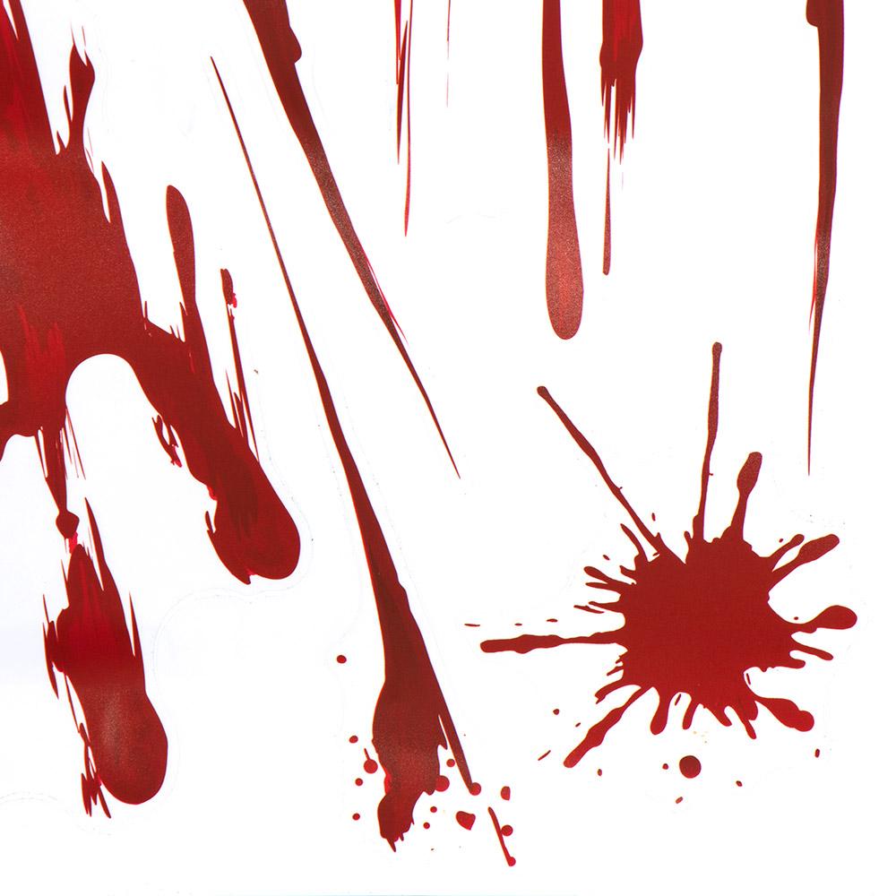 Creepy 3D Widnow Decor Blood Handprint Horror Finger Foot Wall Stickers Halloween Decor