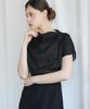 Bye Bye Seop Dolman Cowl Neck Dress Black [T62]