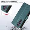 DF-06 For Samsung Galaxy S25+ Phone Case Line Imprint Leather Wallet Cover
