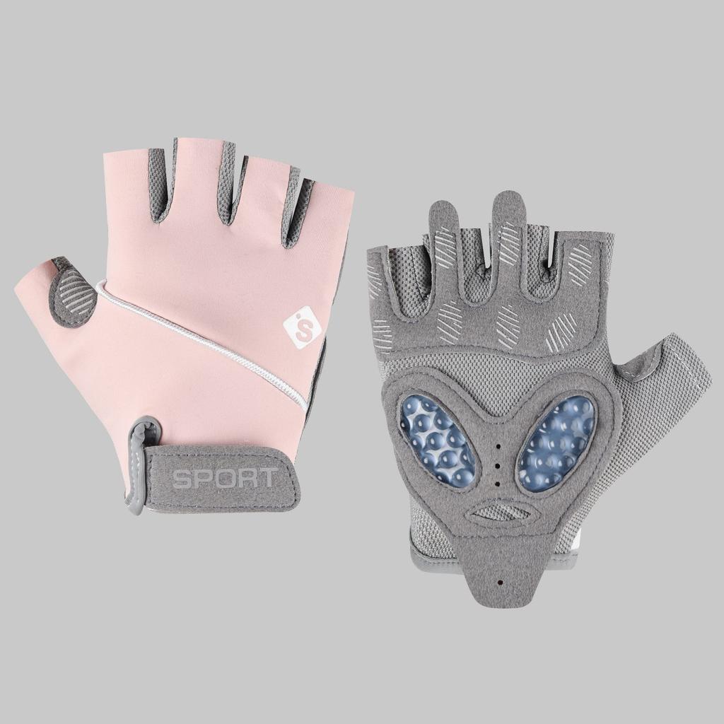 Fitness half-finger gloves outdoor riding breathable mountaineering non-slip and wear-resistant fitness shock-absorbing sports gloves