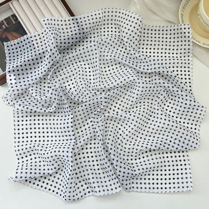 Fashion Printing Silk Small Square Scarf Summer Scarf Women's Versatile Small Scarf Head Band Hair Accessories