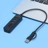 Multiple Port USB3.0 Hubs Featuring SDTF Card Slots 2 USB2.0 Port Data Transfer Adapters For Computer Tablets